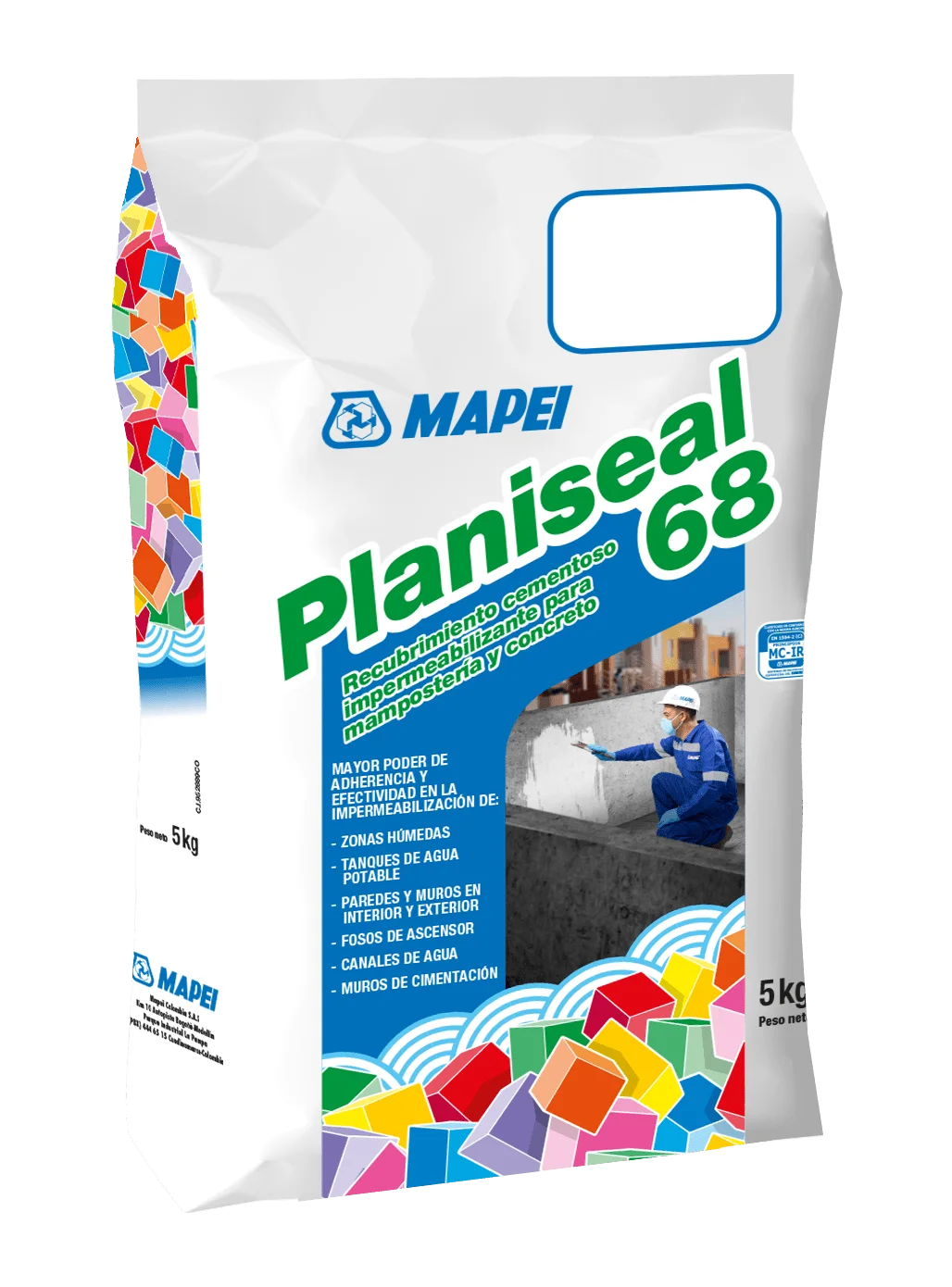 Planiseal 68 gris por 5 kilos